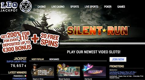 leo jackpot casino bonus code
